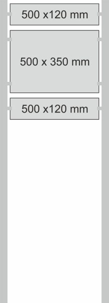 Edelstahl-Schildständer Typ HGH-V2A-5035